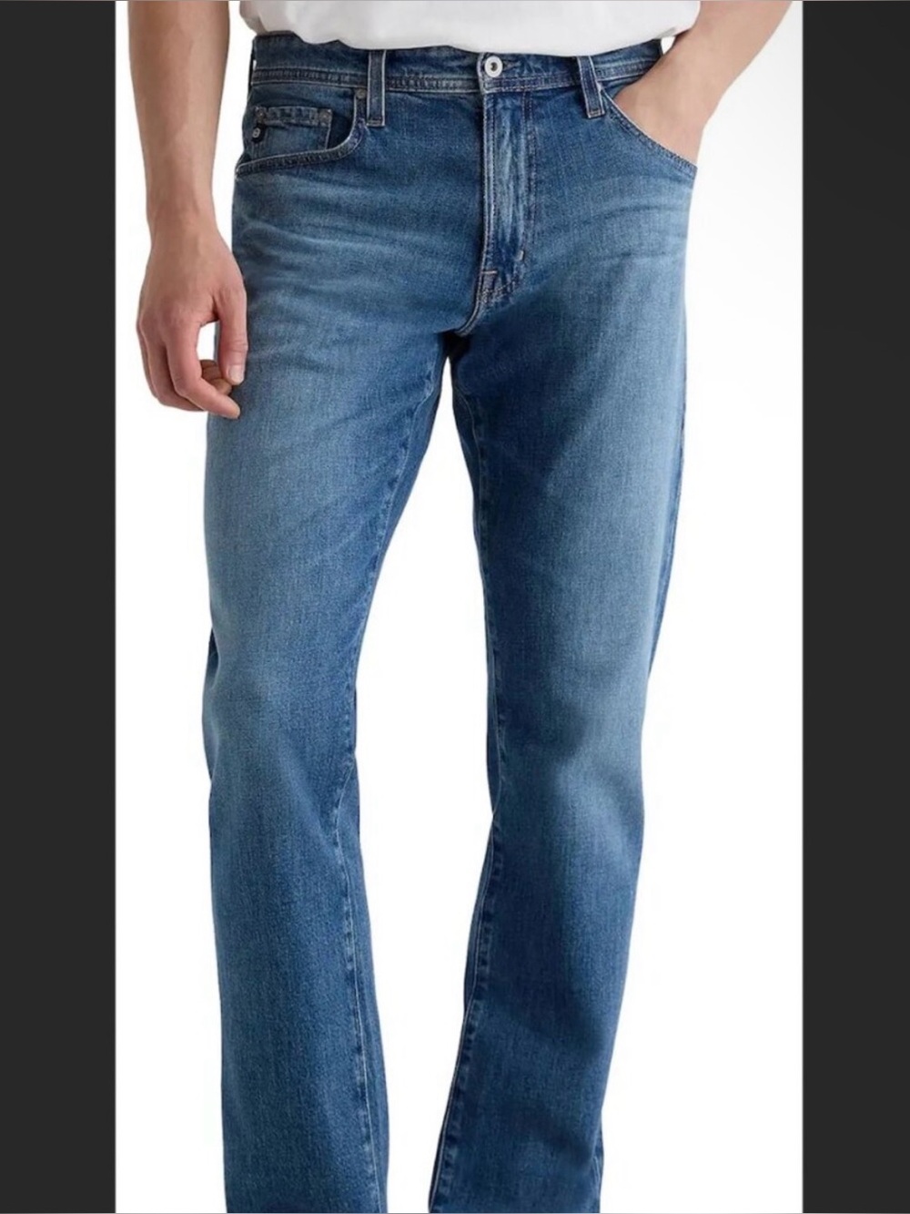 AG Adriano Goldschmied Men's The Graduate Tailored Leg Jeans 34x34 Medium Wash